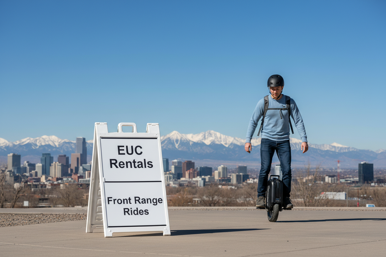 Ok maybe just have a rider on an EUC next to the sign